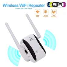 WiFi Extender With Dual Antennas And Signal Booster, 300Mbps High-Speed Coverage | AP Mode + Ethernet Port Eliminates Dead Spots | Perfect For Large-Sized Homes And Stable Gaming And Video Conferencing. Perfect For Home, Work, And Travel. - Black and White - View 3