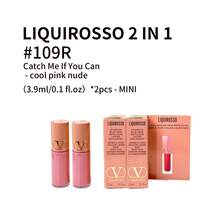 Valentino Liquirosso 2 In 1 Soft Matte Liquid Lipstick & Blush #109RCatch Me If You Can - Cool Pink Nude  3.9ml/0.1 Fl.Oz - 2-pack 109R Mini Travel Pack - View 3