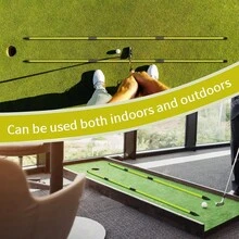 Caiton Indicator de direcție de golf Caiton 1 buc - stick de aliniere a mingii de golf, accesorii de golf, 3 indicatoare de direcție pliabile - ajutor pentru antrenamentul de golf, ajută la îmbunătățirea reglării direcției de putting, preciziei swing-ului și abilităților generale de golf. Potrivit pentru începători și jucători avansați.