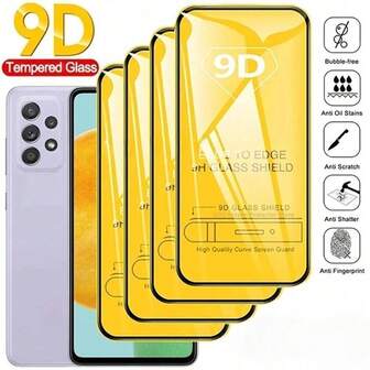 Vidro Temperado 9D Completo para Infinix Smart 8 7 9 Hot 30i 40i 50i Pro 4 5 6 30 40 50 Pro Spark GO 2024 2023 2025 Note 30, À Prova d'Água, à Prova de Choques, Anti-Queda, Anti-Arranhões, Anti-Impressões Digitais, Cobertura Completa