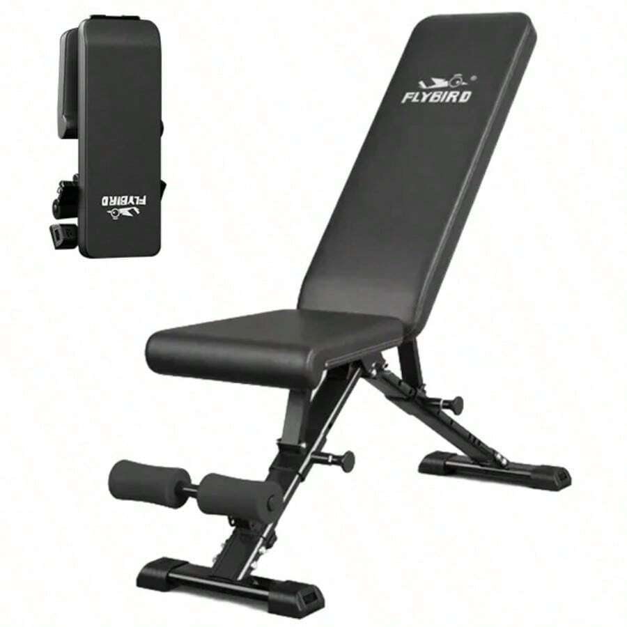 FLYBIRD Flybird Collapsible Adjustable Weight Bench - Heavy Duty ...