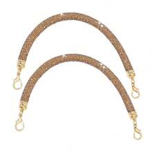 2pcs Rhinestone Purse Strap Replacement 11.8inch Short Crystal Bag Handle Sparkly Wallet Straps Rhinestone Purse Chain For Underarm Bag Shoulder Evening Handbag Wedding Party - Multicolor - View 11