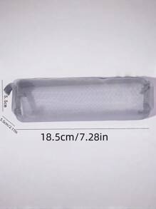 1 Stück transparente Mesh Federtasche, tragbare Aufbewahrung geeignet für Schüler Mesh Federtasche, Reißverschluss Mesh Tasche, multifunktionale transparente Federtasche Aufbewahrungstasche, geeignet für Büromaterial, Kosmetik, Reisezubehör, für Schulmaterial, Schulanfang, Weihnachtsdekoration, Weihnachtsgeschenke