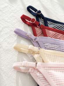 5pcs/Pack Women's Adjustable Strap Hipster Panties
