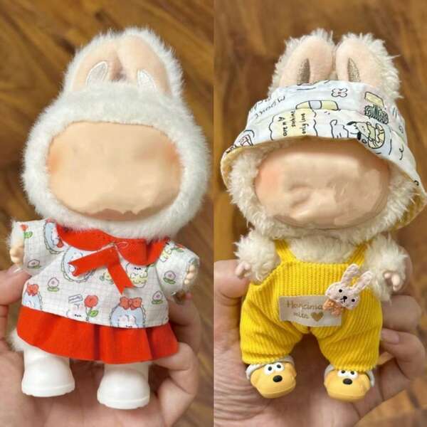 [Solo ropa] Conjunto de vestido y pantalones casuales y lindos para muñecas de vinilo de la Generación 1-3 de 17 cm