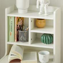 SoBuy FBT100-W, Bedside Table Nightstand Side Table End Table Sofa Table Telephone Table Lamp Table With 2 Drawers - White - View 7