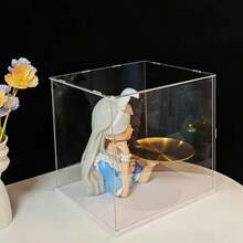 Display Case For Collectibles Assemble Clear Acrylic Box Alternative Glass Case For Display Action Figures Home Storage & Organizing - White - View 4