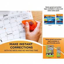 Wite-Out EZ Correct White Rubber Correction Tape, 39. 3 Feet, 2-Count Pack, Fast & Tear-Resistant, For Kids, Teens & Adults - trắng - Xem 2