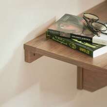 SoBuy Wall Table Foldable Wood Natural - 棕色 - 查看 9