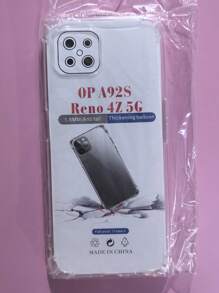 透明四角防摔外壳，适用于 OPPO 和 OnePlus 智能手机系列，手机壳，手机保护套，手机壳，手机套，防摔手机壳，透明手机壳，简约手机壳，纯色手机壳，透明手机壳，TPU 防摔手机壳（军用级防摔）防水防震防刮