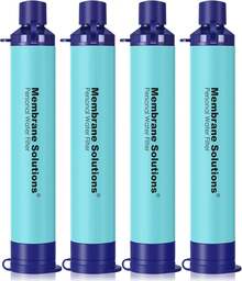 Water Filter Straw Portable Survival Filtering System For Drinking, Hiking, Camping, And Emergency Preparedness - Blue - View 11