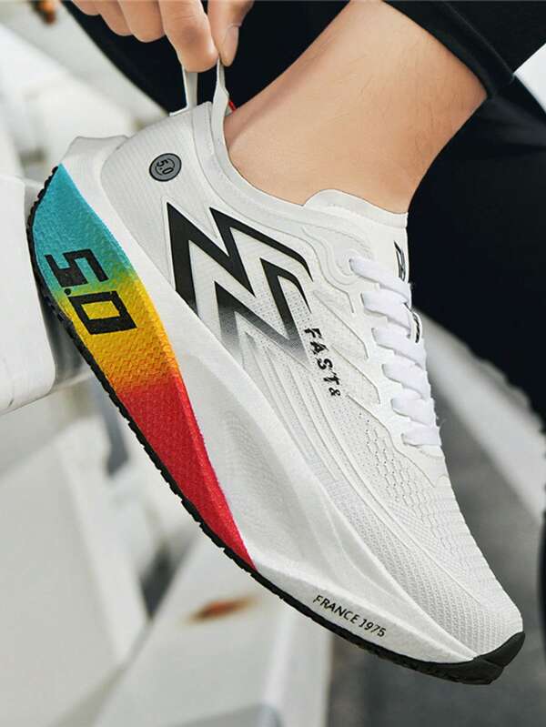 أحذية رياضية للرجال مزودة بلوح كربوني للاستخدام الخارجي، أحذية جري للسباقات والتدريب والنصف ماراثون وجري السرعة؛ أحذية رياضية للنساء، أحذية رياضية للمنافسات الميدانية والطرق، أحذية جري للنساء، أحذية شبكية تنفس مقاومة للتآكل، ماصة للصدمات، ومانعة للانزلاق