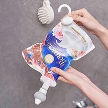 Refill Shower Gel Squeezer, Hanging Inverted Hook Refill Bottle Dispenser For Shampoo And Body Wash, Refill Dispenser, Bathroom Shower Gel And Shampoo Refill Squeeze Dispenser With Hanging Hook