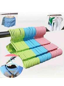 10 szt./zestaw Mini 27x15 cm przenośny wieszak na ubrania dla dzieci/zwierząt, wieszak na ubrania dla małych dzieci, plastikowe wieszaki na ubrania dla dzieci, organizer na ubrania dla dzieci