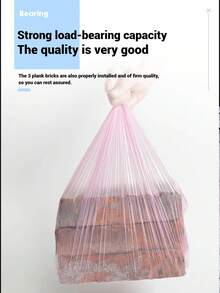 100/300 Pcs High-Quality Thickened Color Garbage Bag, Point-To-Point Continuous Roll Disposable Plastic Solid Bag, Suitable For Home, Kitchen, Business, School, Office, Outdoor, Bathroom, Professional Use, Convenient And Tidy - Green - View 6