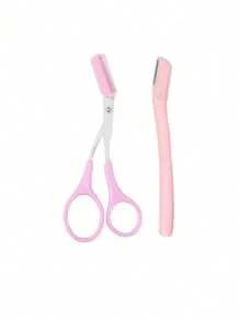 1pc Eyebrow Trimmer, Stainless Steel Eyebrow Hair Remover Groomer For Women & Men, Beauty Makeup Tool,Makeup,Cheap,Room Decor,Vanity,Travel,Bedroom,Makeup Accessories