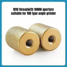 Professioneller Winkelschleifer Fräsaufsatz-Set für Quarzstein-Arbeitsplatten mit Heckbogen-Schneidkopf, Spritzschutz für Stein, Heck-Rundbodenpolierkopf - inklusive kostenlosem M10-Adapter