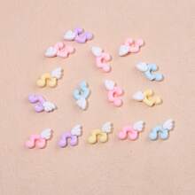 10/20/30/50个Y2K风格迷你音符和天使翅膀美甲装饰 - 多种颜色可选，适合DIY、手机壳和手工制作 - 随机混装 - 彩色 - 查看 2