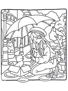 Livro de colorir "Gatos e Chocolate Quente" com 48 páginas, adequado para adultos e crianças, com desenhos ousados e simples, ideal para relaxar. Pode ser usado como presente de Natal, Halloween, aniversário, Dia das Crianças, material escolar e para a volta às aulas. [Essencial para pintura à mão] Livro de colorir, sem necessidade de decalque, basta pintar. - Multicolorido - Ver 3
