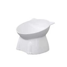 1/2 pièces Bol pour chat, Plateau incliné à 15 degrés anti-vomissement, Base stable, Difficile à renverser, Station d'alimentation ou d'abreuvement pour animaux de compagnie, Accessoires pour chat, Bol à nourriture pour chat, Set de bols pour chat, Convient aux chats et chiens d'intérieur, Peut être nettoyé au lave-vaisselle