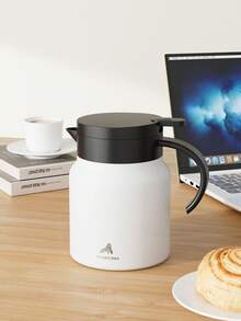 27/32oz Stainless Steel Vacuum Insulated Coffee Carafe, Small Beverage Dispenser, Suitable For Coffee, Milk, Hot Chocolate And Other Drinks - White-1000ml - View 7