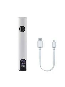 1 szt. Mini lutownica z cyfrowym wyświetlaczem LED i gwintem 510, z wyświetlaczem, przenośna obudowa na baterie 400 mAh, mini zestaw lutowniczy, uchwyt z regulowanym napięciem, z kablem ładującym typu C, wygodne przechowywanie, kompatybilna z narzędziami z końcówką grzewczą, nadaje się do telefonów, komputerów, aparatów fotograficznych i napraw płytek drukowanych