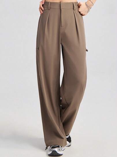 CAMEL CROWN Soft Sports Woven Trousers For Women Silky Casual Fashion All-Match Trousers Quick-Drying