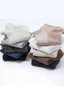 10 Paar Damen vielseitige Farbblock Ohrschlaufen atmungsaktive Knöchelsocken