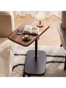 1 Household Movable Sofa Side Table, Laptop Lift Table, Bedroom Slouchy Bedside Table, Mobile Coffee Table