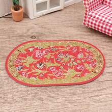 POKOJA LAND 1 Mảnh 1/12 Thảm hình bầu dục thu nhỏ cho nhà búp bê: Thảm sàn dệt mini chân thực Phụ kiện trang trí nhà, Nhà búp bê thu nhỏ, Phụ kiện nhà búp bê, Thu nhỏ, Đồ nội thất búp bê, Cửa sổ nhà búp bê, Sở thích - Nhiều màu - Xem 9