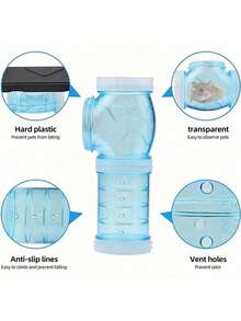 1件仓鼠隧道玩具宠物运动训练管透明仓鼠玩具宠物玩耍小动物配件创意DIY彩色箍管直径5.5厘米 - 彩色 - 查看 5