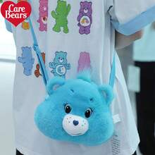 CARE BEARS Heart-Shaped Plush Shoulder Bag, Large Capacity Crossbody Bag, Fashionable And Versatile, Soft And Skin-Friendly, Comfortable To Carry - Suitable For Work, Study, Travel, Shopping And Storage, A Great Christmas Gift Choice. - 彩色 - 查看 12