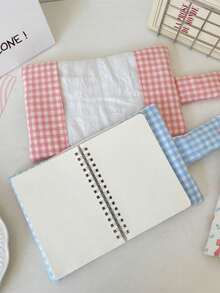 1Pc/Set Cute Floral Patchwork Book Jacket, Girls Hand Account Book Cover, White Collar Hand Account Book Journal, Diary Book Jacket, Portable Student Pocket Book Storage Case,Back To School Gift,Gift For Good Friends And Teachers