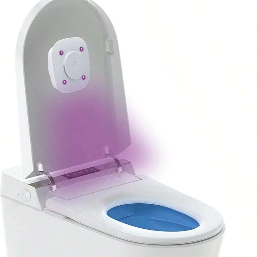 Intelligent Ultraviolet Toilet Disinfector. This Is An Efficient Germ-Killing And Odor-Eliminating Device Suitable For Use In Households, Public Toilets, And Offices. It Can Effectively Kill Germs And Eliminate Odors. - White - View 1