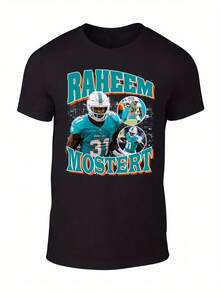 Camiseta estilo pirata de Raheem Mostert - Negro - Ver 1