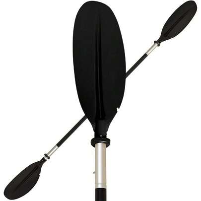 Aluminum Kayak Canoe Paddle Double-Ended Detachable 220cm / 86.6 Inch Lightweight Afloat Oar, Heavy Duty Aluminum Alloy Shaft Float Lightweight Detachable Adjustable Fishing Kayak Paddle For Adults, Multiple Colors