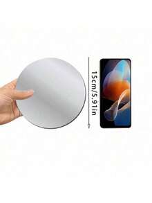 30 adesivos de parede geométricos de acrílico redondo prateado - adesivo de espelho removível para sala de estar, quarto, escritório e decoração de janela