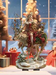 1 Stück Weihnachts-Elch-Prinzessin Geschenk für Kinder, Acryl Dekorative Gartendeko. Keramik Dekoration. Gartendeko Requisiten. Weihnachtsdekoration Meisterwerk