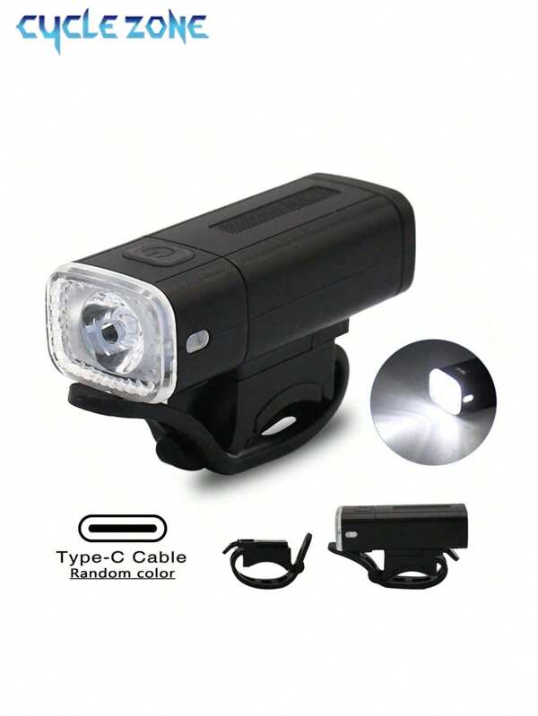 USB Rechargeable Front Light, Outdoor Cycling Lamp For Mountain Bike