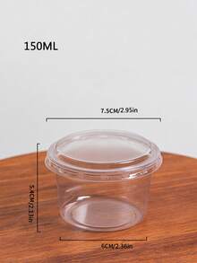 10/20pcs Reusable Cake Cups With Lids, Resistant To Breakage, For Yogurt, Coconut Milk, Pudding, Oatmeal, Cream Cakes, Transparent Dessert Cups Suitable For Cakes, Mousse, Cupcakes, Ice Cream