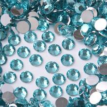 ICIQ 3000/2000/1200颗 3mm 4mm 5mm 多色非热熔树脂水钻，透明AB扁平塑料水晶，DIY闪亮配件，水钻水晶珠装饰石 - 彩色 - 查看 46