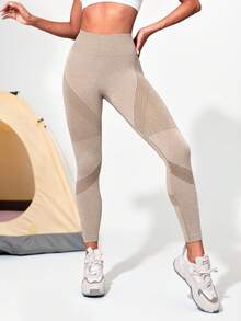 Leggings deportivos con cintura ancha sin costuras