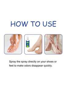 1 瓶（100 毫升）足部清爽喷雾，缓解脚汗，消除异味，止痒，保持双脚干爽清新；1 瓶鞋袜除臭喷雾，鞋履清洁剂和除臭剂。