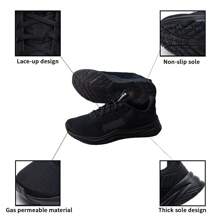 Puma FTR Wave Running Shoes, Cushioned Breathable Sneakers For Men And Women, Sports Fitness Training Shoes, 311095-02 - Black-dark Gray - View 6