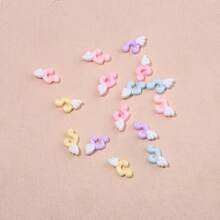 10/20/30/50个Y2K风格迷你音符和天使翅膀美甲装饰 - 多种颜色可选，适合DIY、手机壳和手工制作 - 随机混装 - 彩色 - 查看 5