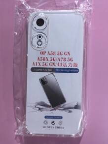 Transparent Four-Corner Anti-Fall Protective Case, Applicable For OPPO/OnePlus Series Smartphones, Transparent Four-Corner Anti-Fall Phone Case, Phone Case, Phone Protective Cover, Phone Shell, Phone Cover, Anti-Drop Phone Case, Transparent Phone Case, Minimalist Phone Case, Solid Color Phone Case, Transparent Phone Case, TPU Anti-Fall Phone Case (Military-Grade Anti-Drop)
