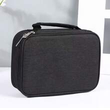 1个创意新款72格笔筒收纳盒，铅笔、马克笔、画笔收纳盒，多功能大容量笔筒，带2个可拆卸笔套，可拆卸肩带，学生必备文具收纳盒，返校礼物，文具包 - 收納包 - 查看 12