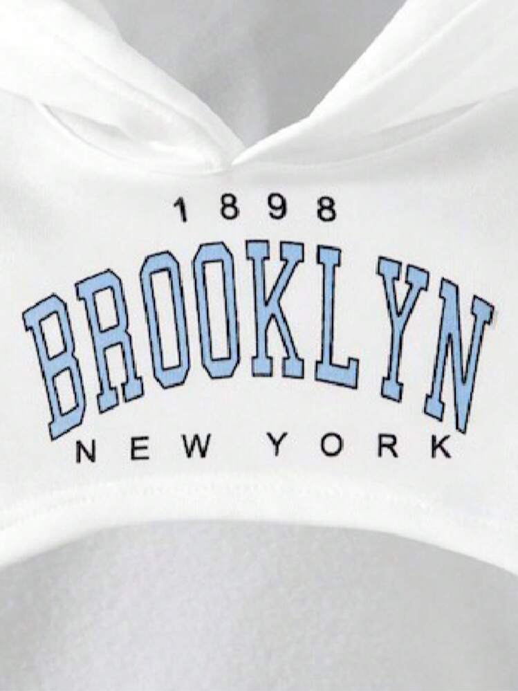 10歳女の子用 ヨーロッパ&アメリカ風 秋冬新作スウェットスーツ、英語プリントロゴ ファッション長袖トップス ベスト ロングパンツ 3点セット、デイリー、アウトドアレジャー、ストリートスタイル、ストリートダンス ジャズダンス作業パンツスーツに適しています。 - ベビーブルー - 見る 4