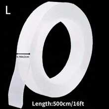 1 pieza/3 piezas Cinta adhesiva doble cara de alta resistencia, cinta adhesiva doble cara nano de alta viscosidad, no deja rastros al pegar artículos, no daña las paredes, con una fuerte viscosidad, talla grande duradera que los ganchos, cinta adhesiva doble cara lavable, cinta adhesiva doble cara impermeable reutilizable, cinta adhesiva doble cara transparente de uso intensivo lavable y súper resistente, tiras decorativas, se puede cortar. Cinta adhesiva nano removible, lavable y transparente de uso múltiple para pegar artículos en el hogar/oficina/coche.