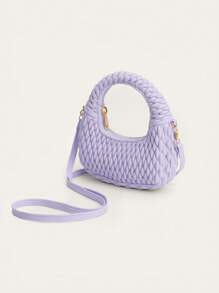 1个褶皱云朵迷你包，时尚斜挎手拿包，迷你化妆包，服装配饰 - 迷你小挎包 - 查看 11